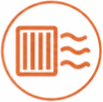 Icon representing indoor air quality and ventilation solutions by The Air Authority in Central New